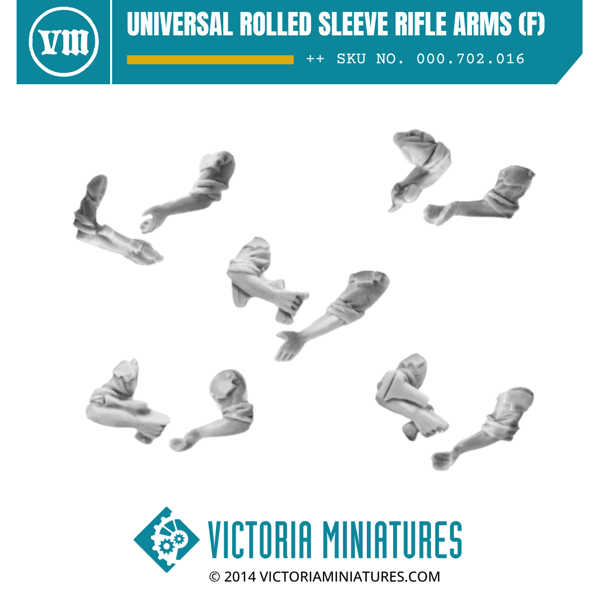 Universal Rolled Sleeve Rifle Arms (female)