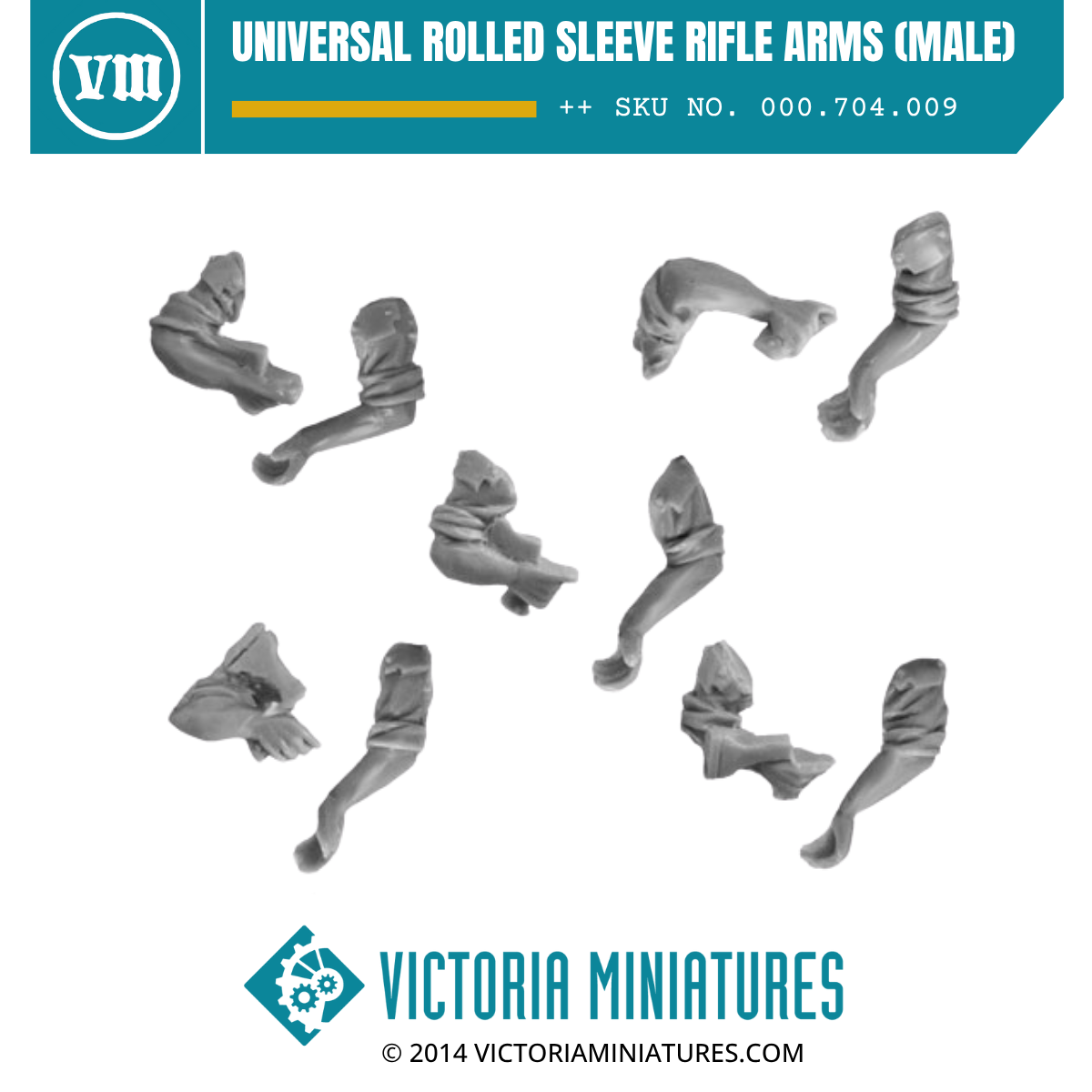 Universal Rolled Sleeve Rifle Arms (male)