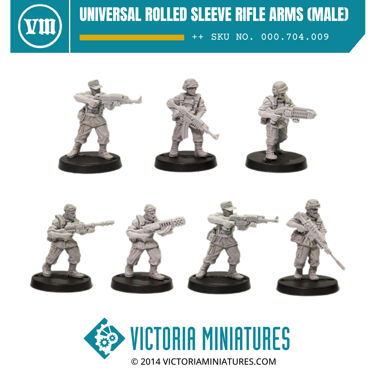 Universal Rolled Sleeve Rifle Arms (male)