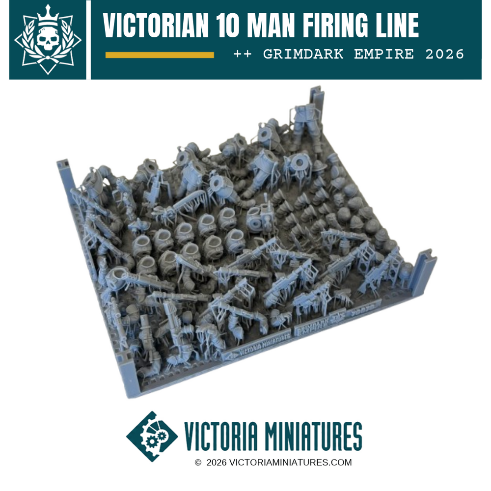 Victorian 10 Man Firing Line Victoria Miniatures