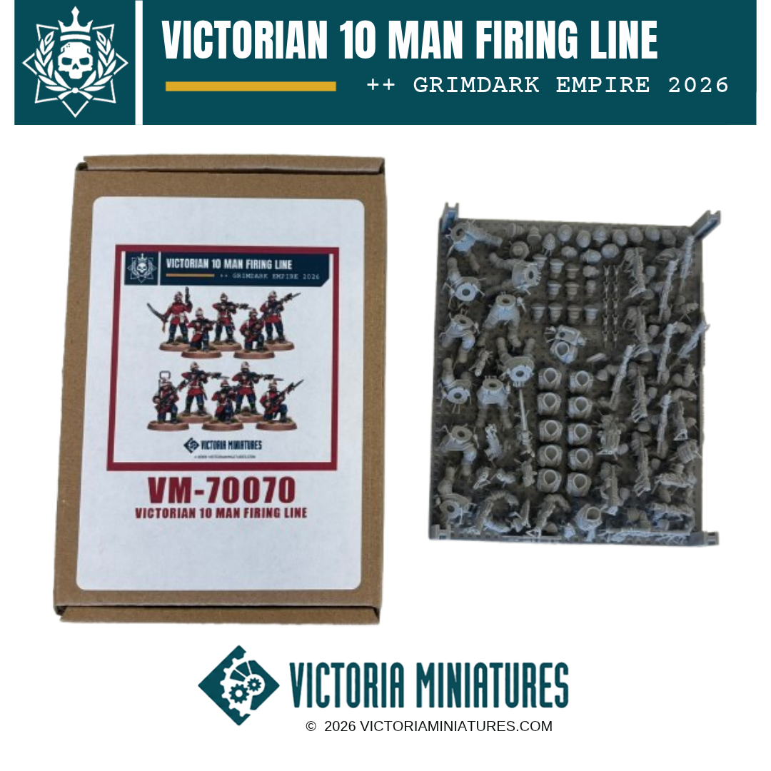 Victorian 10 Man Firing Line Victoria Miniatures