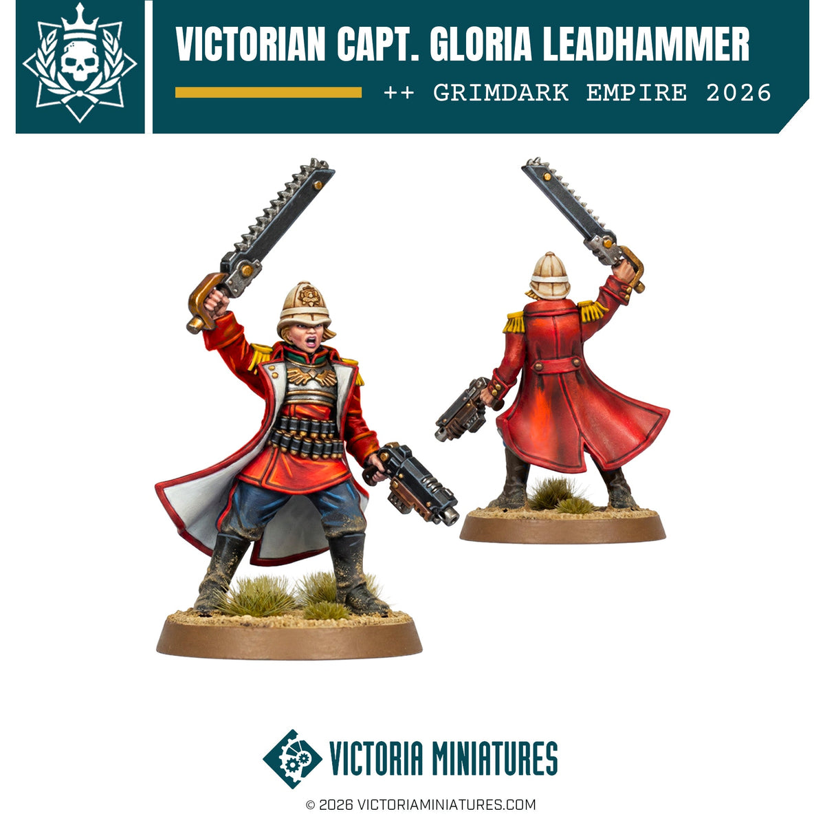 Victorian Capt. Gloria Leadhammer Victoria Miniatures