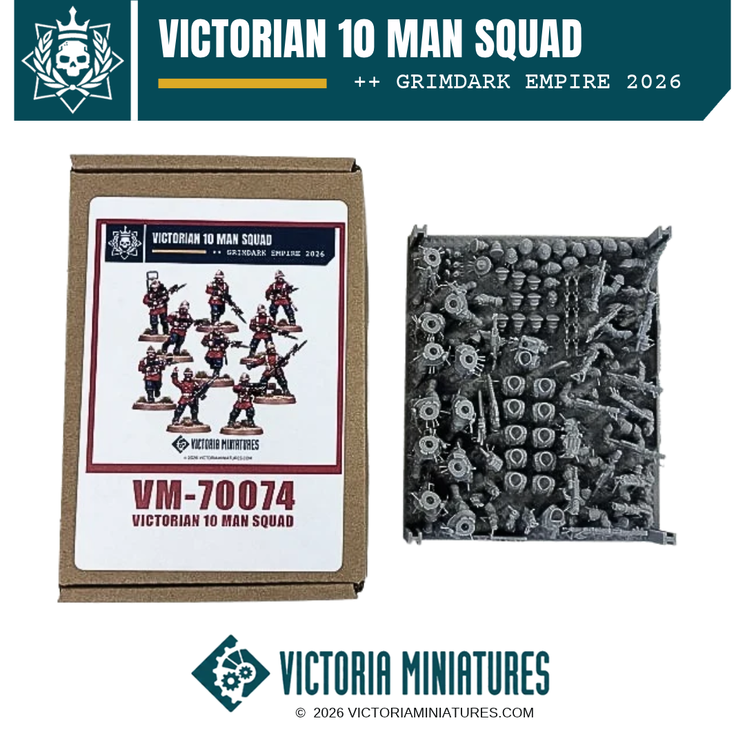 Victorian 10 Man Squad Victoria Miniatures