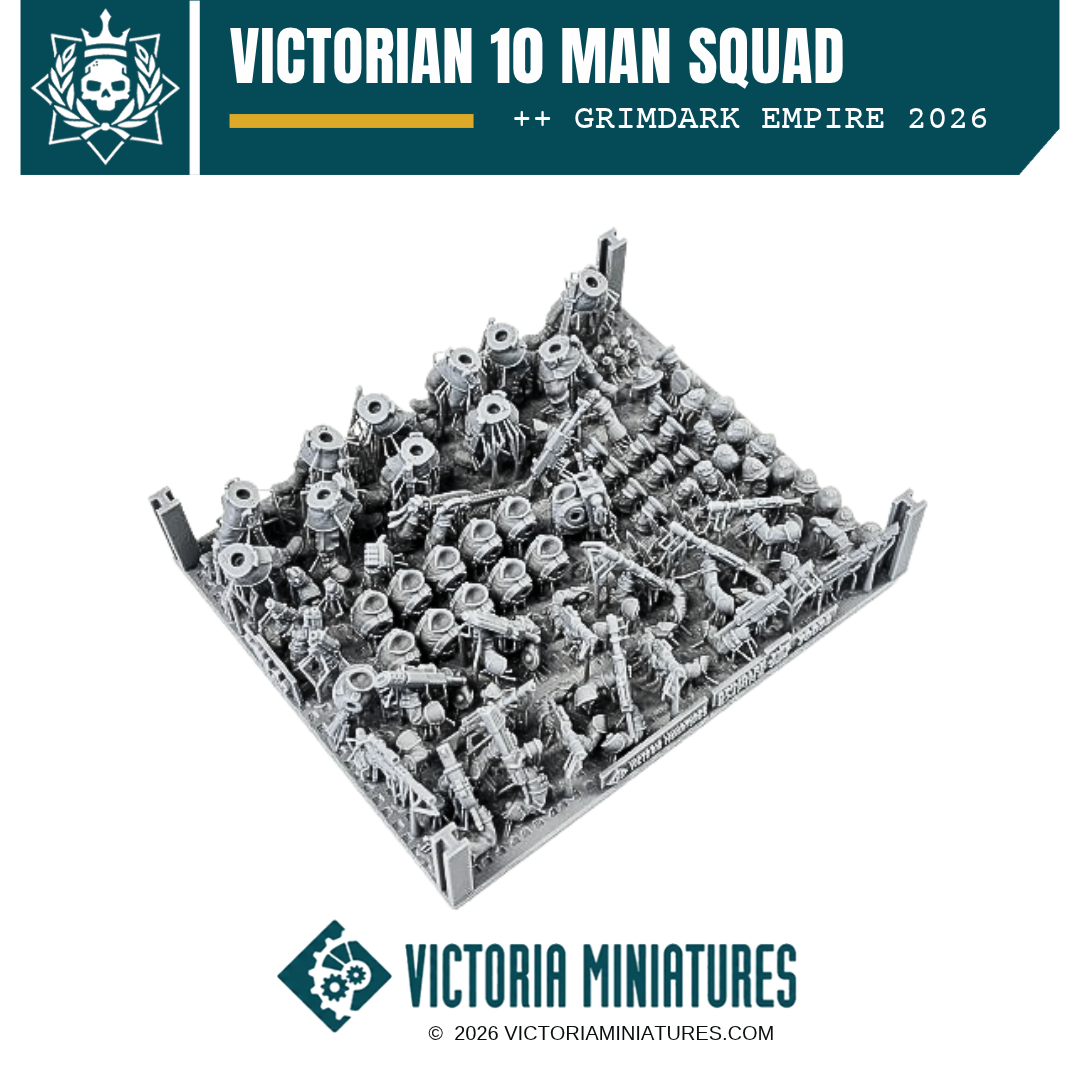 Victorian 10 Man Squad Victoria Miniatures
