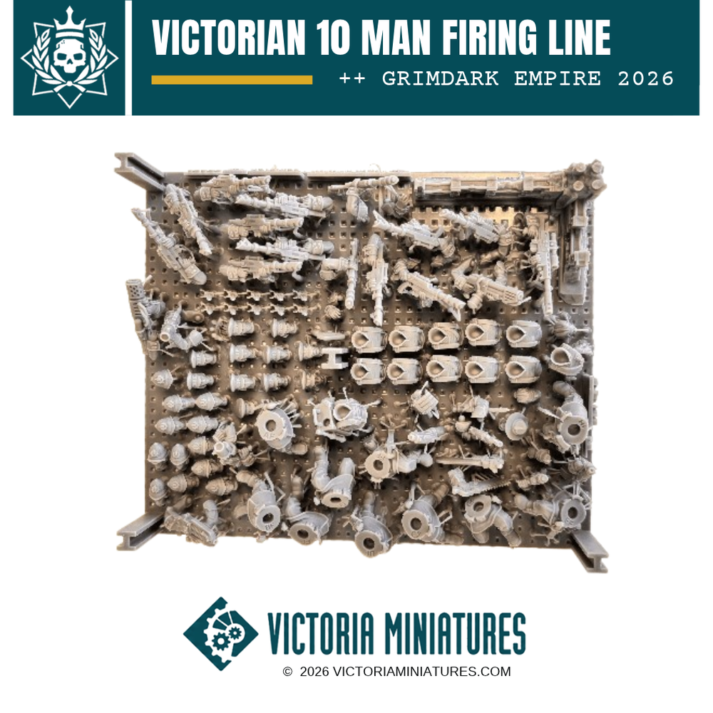 Victorian 10 Man Firing Line Victoria Miniatures