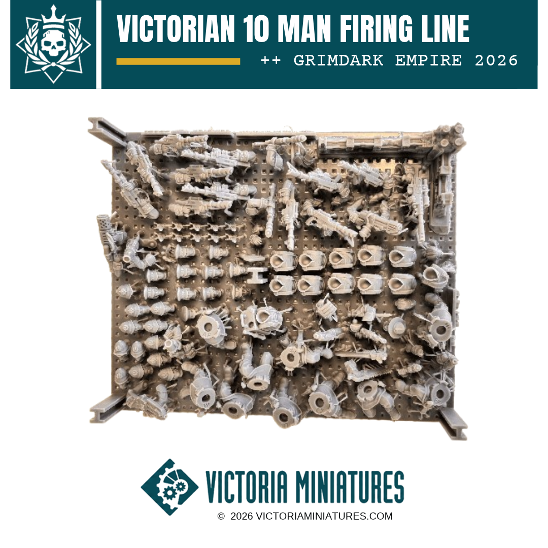 Victorian 10 Man Firing Line Victoria Miniatures