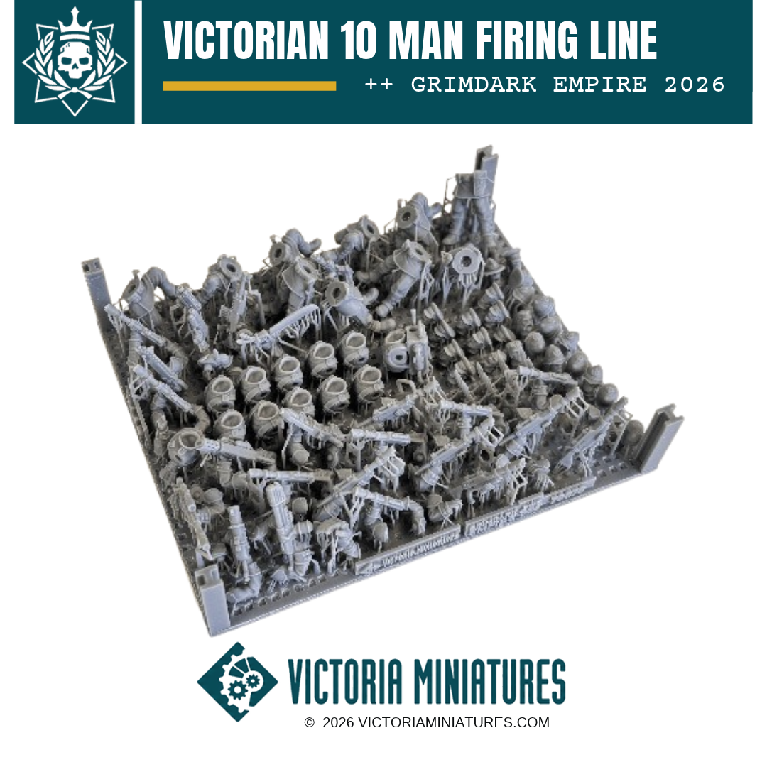 Victorian 10 Man Firing Line Victoria Miniatures