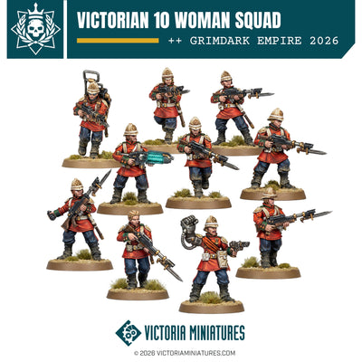 Victorian 10 Woman Squad Victoria Miniatures