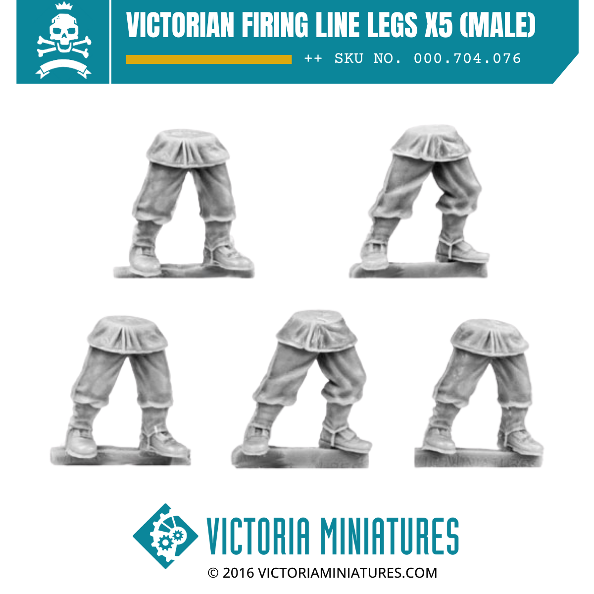 Victorian Firing Line Legs x5 (Male)