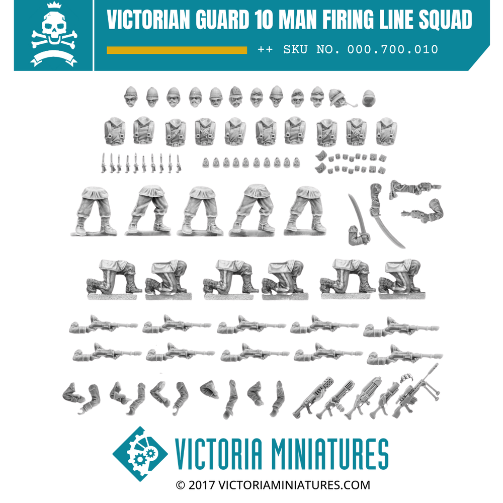Victorian Guard 10 Man Firing Line Squad.