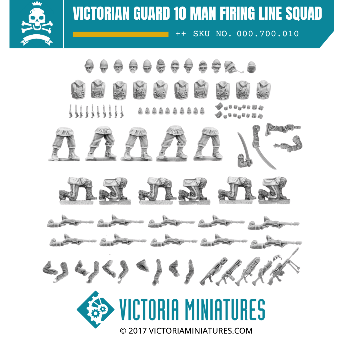 Victorian Guard 10 Man Firing Line Squad.