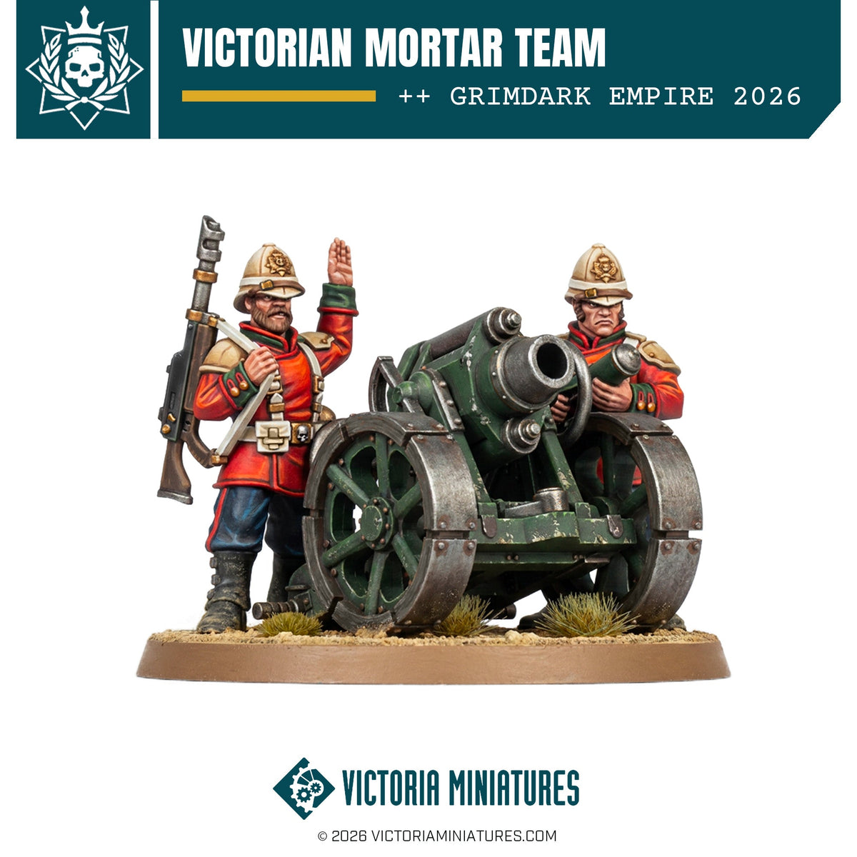 Victorian Mortar Team Victoria Miniatures