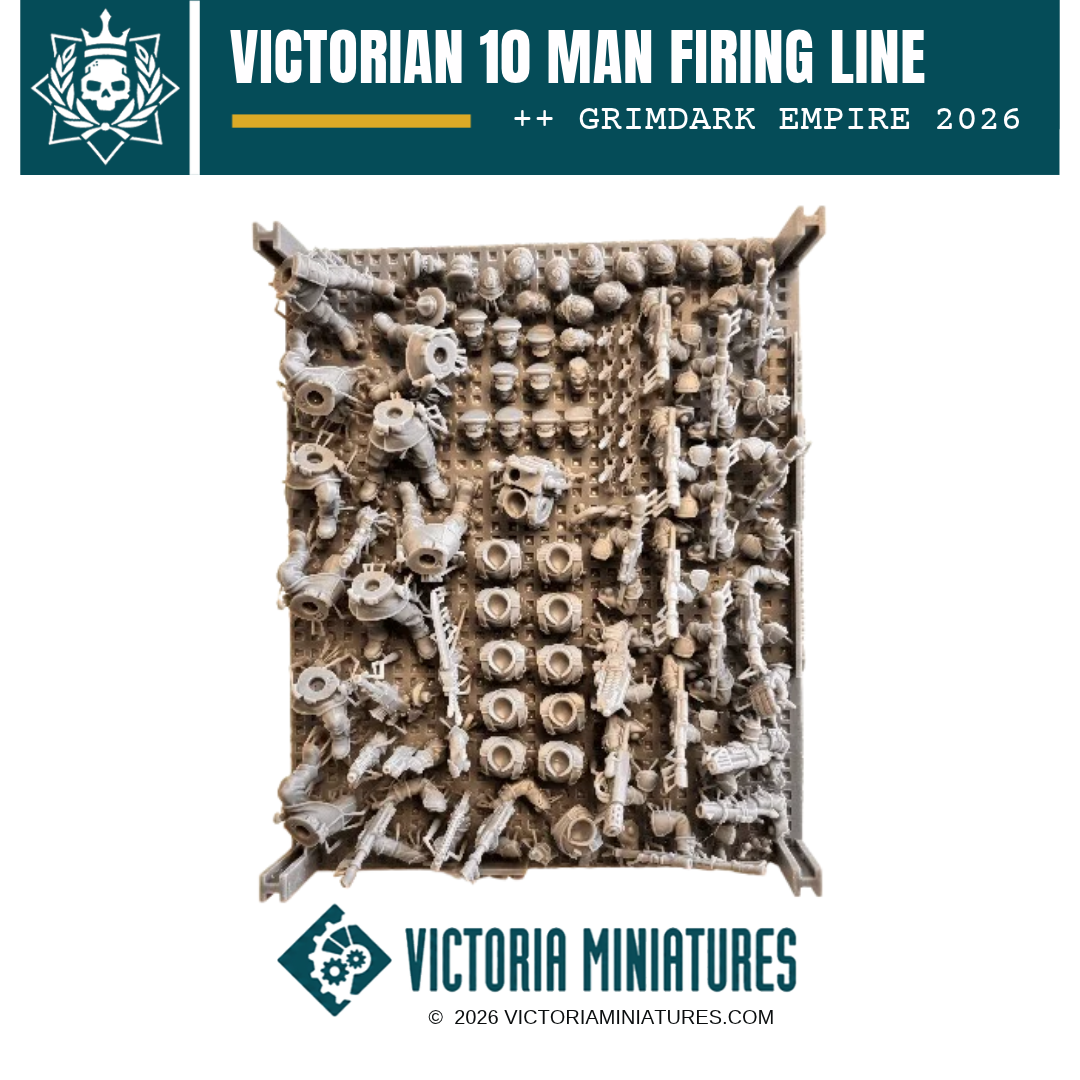 Victorian 10 Man Firing Line Victoria Miniatures