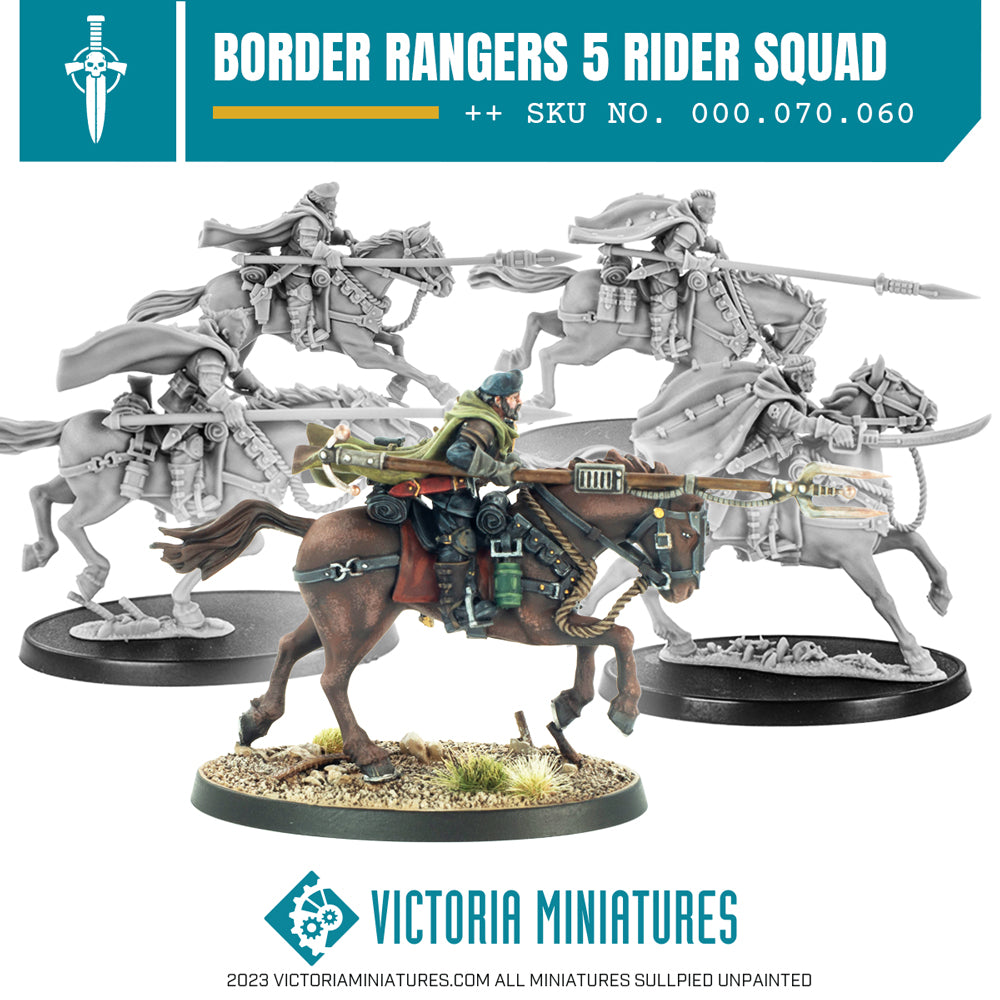 Border World Rangers Border World Rangers Rough Rider Squad – Victoria Miniatures