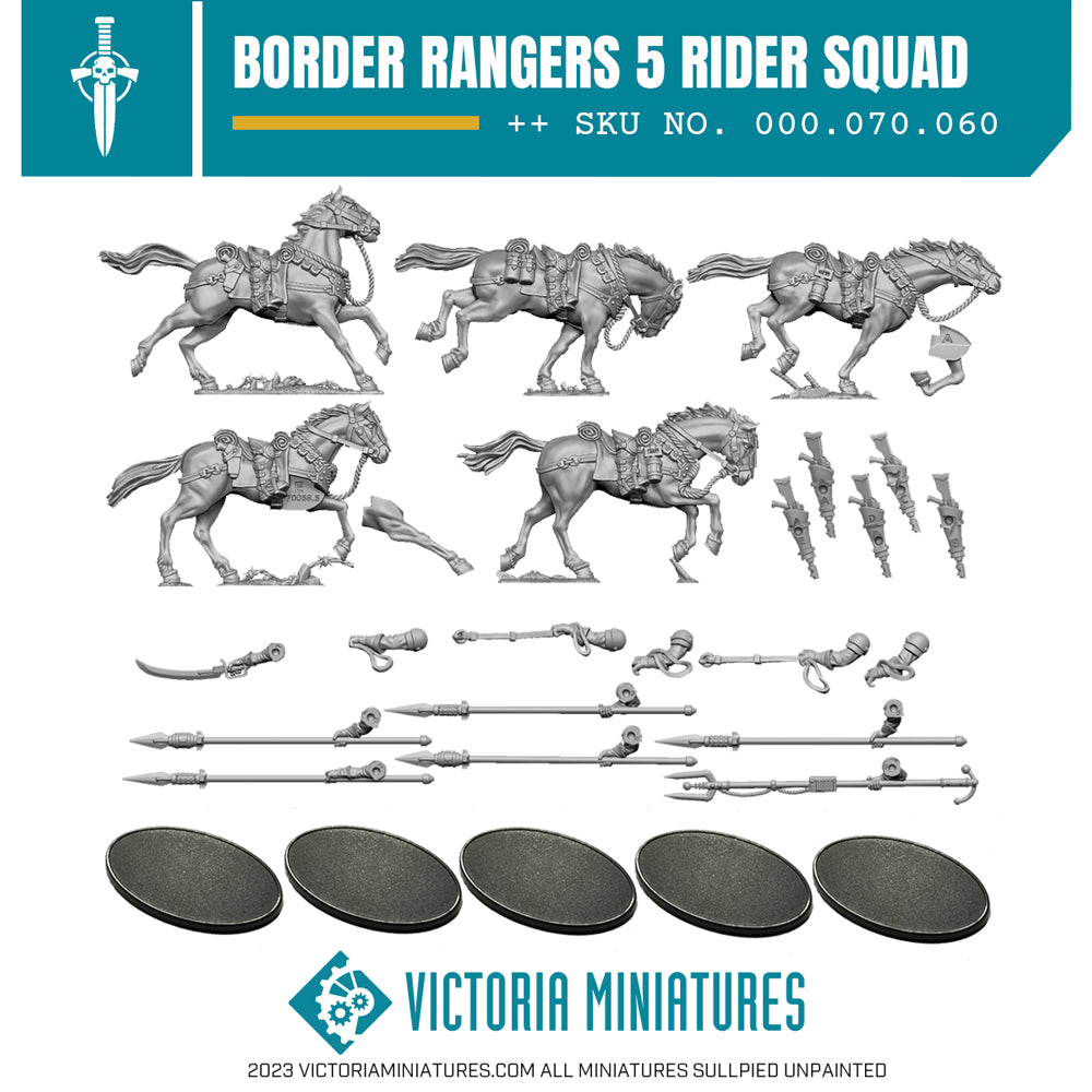 Border World Rangers Border World Rangers Rough Rider Squad – Victoria Miniatures