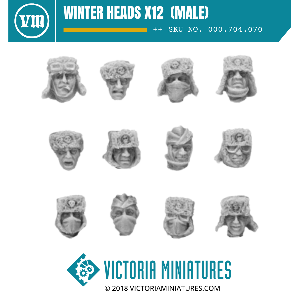 Winter Heads x12  (Male)