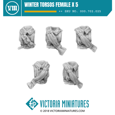 Winter Torsos Female x 5