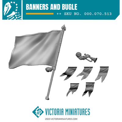 Rough Rider Banners and Bugle