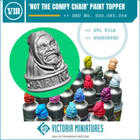 "Not the Comfy Chair" Paint Bottle Topper Swatch .STL