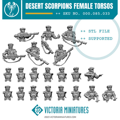 Desert Scorpions Female Torsos .STL Download