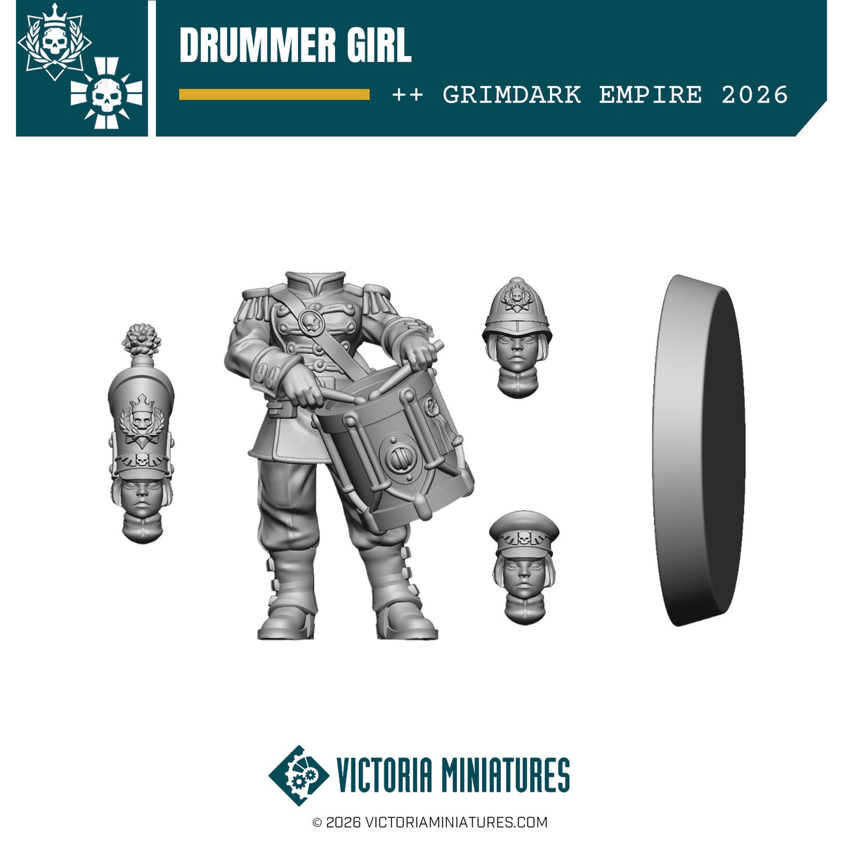 Drummer Girl Victoria Miniatures
