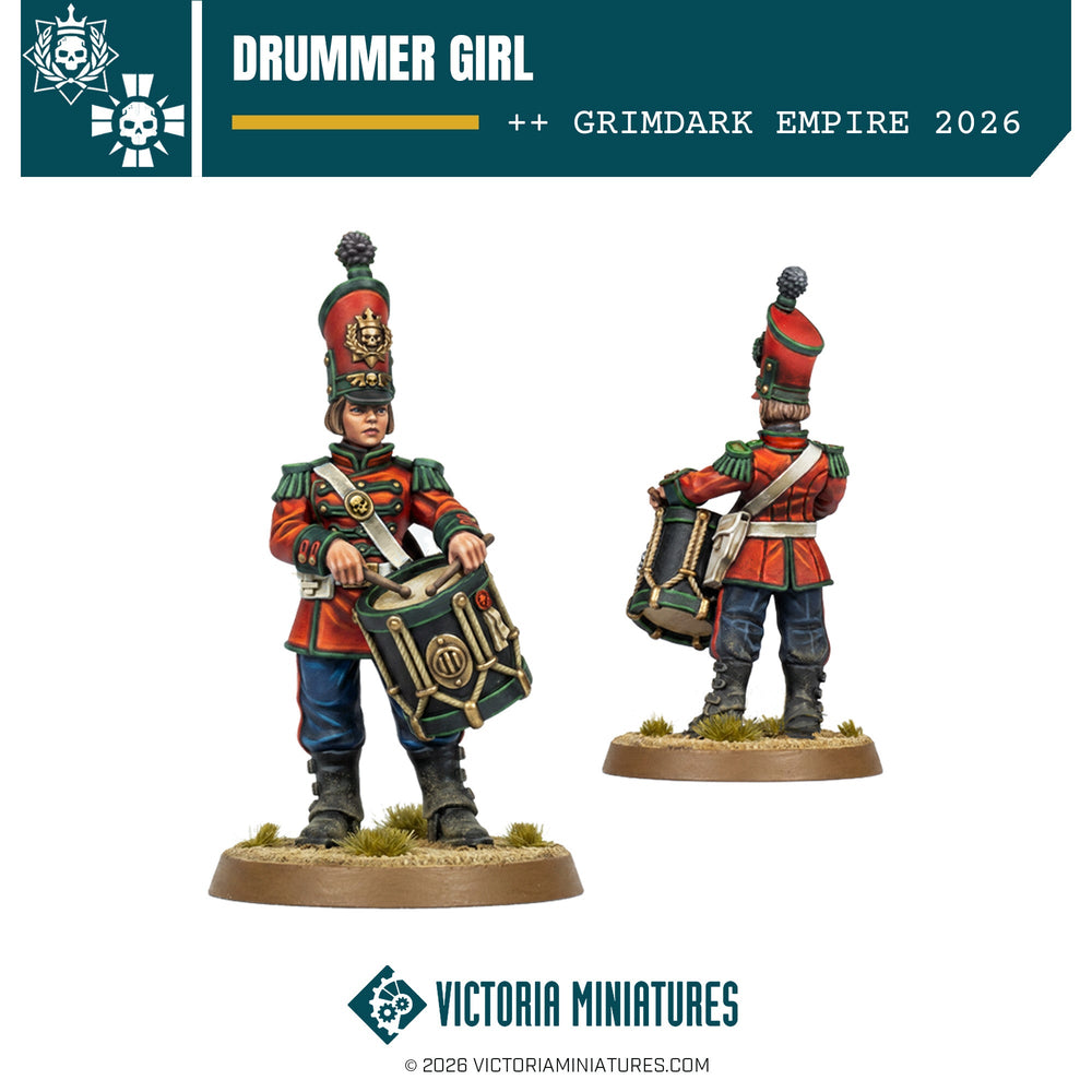 Drummer Girl Victoria Miniatures