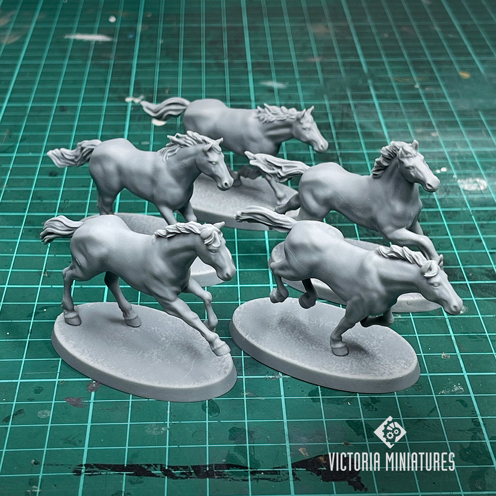 Bare Horses x5 .STL Download