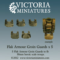 Flak Armour Groin Guard (x5) metal