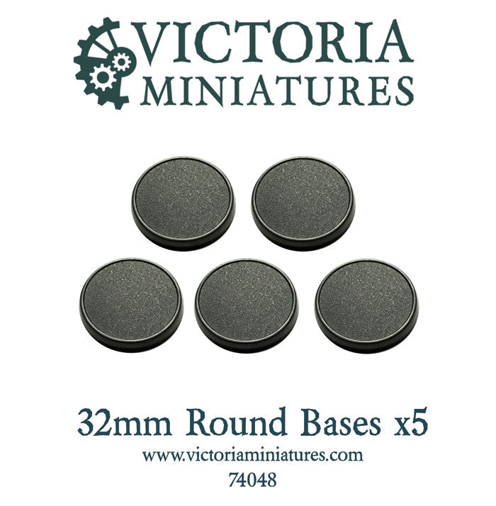 5 x 32mm Round Bases