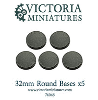 5 x 32mm Round Bases