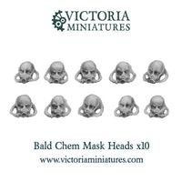 Bald Chem Mask Heads x10