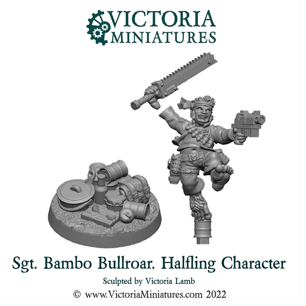 Sgt. Bambo Bullroar Halfilng Character .STL Files
