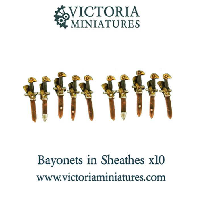 Bayonets in Sheathes (resin) x 10