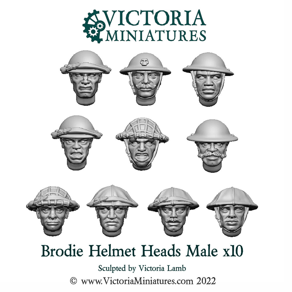 Brodie Helmet Heads Male x10