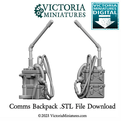 Comms Backpack .STL Download