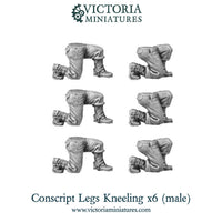 Conscript Legs (kneeling) x6 Resin