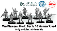 Van Diemen's World Devils 10 Woman Squad.