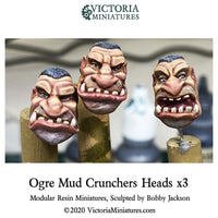 Ogre Mud Crunchers Heads x3