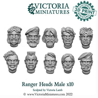 Ranger Heads Male x10