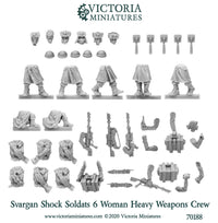 Svargan Shock Soldats Heavy Weapons Crew (female)