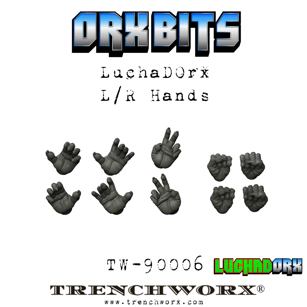 LuchaDOrx Left & Right Hands (X5)