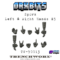 SpOrx Left & Right Hands (X5)