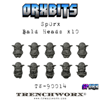 SpOrx Bald Heads (X10)