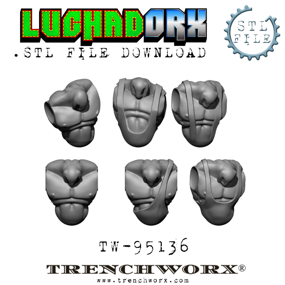 LuchaDOrx Orc Torsos .STL Download