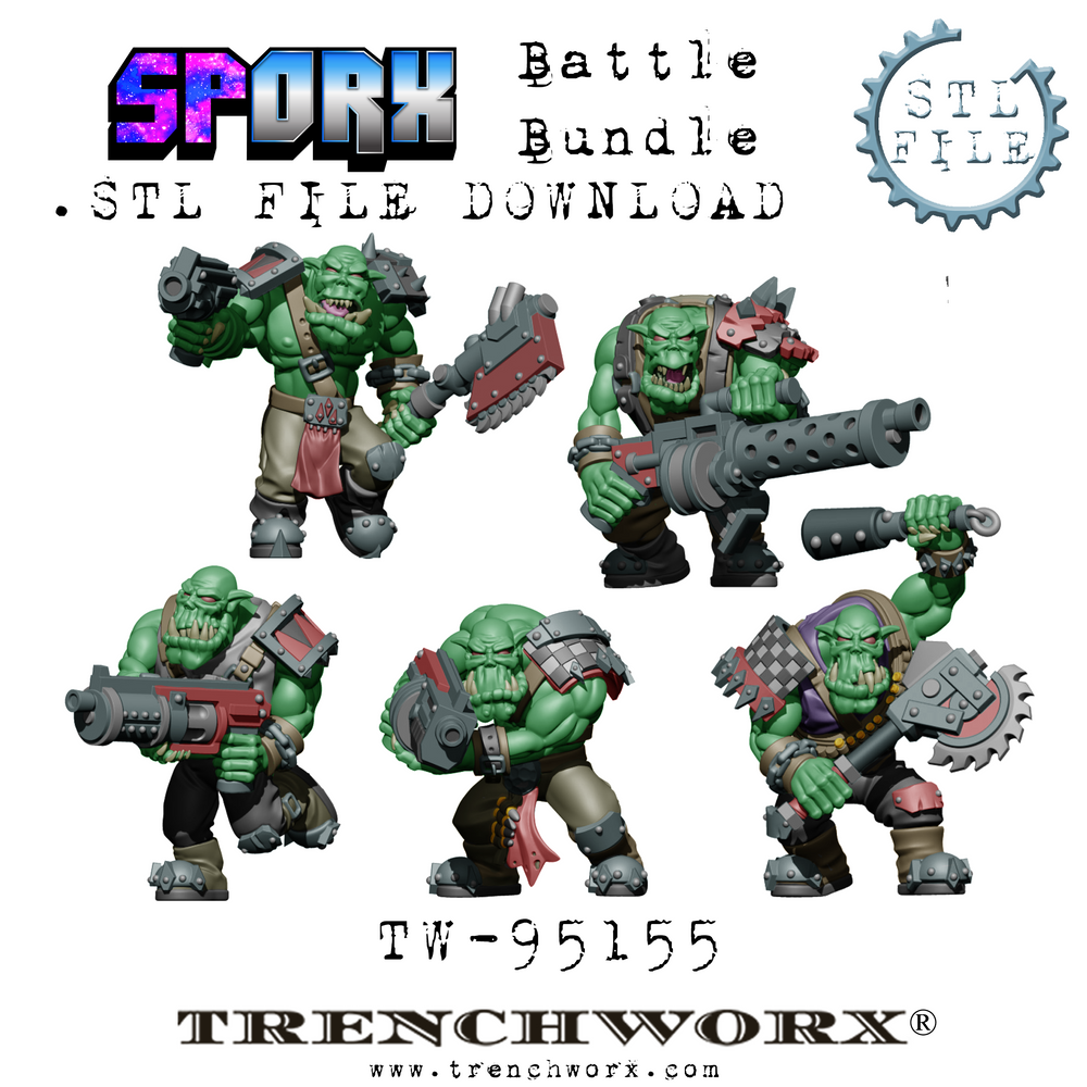 SpOrx Orc Army Battle Bundle .STL Download