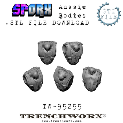 SpOrx Orc Aussie Bodies .STL Download
