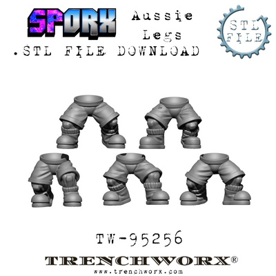 SpOrx Orc Aussie Legs .STL Download