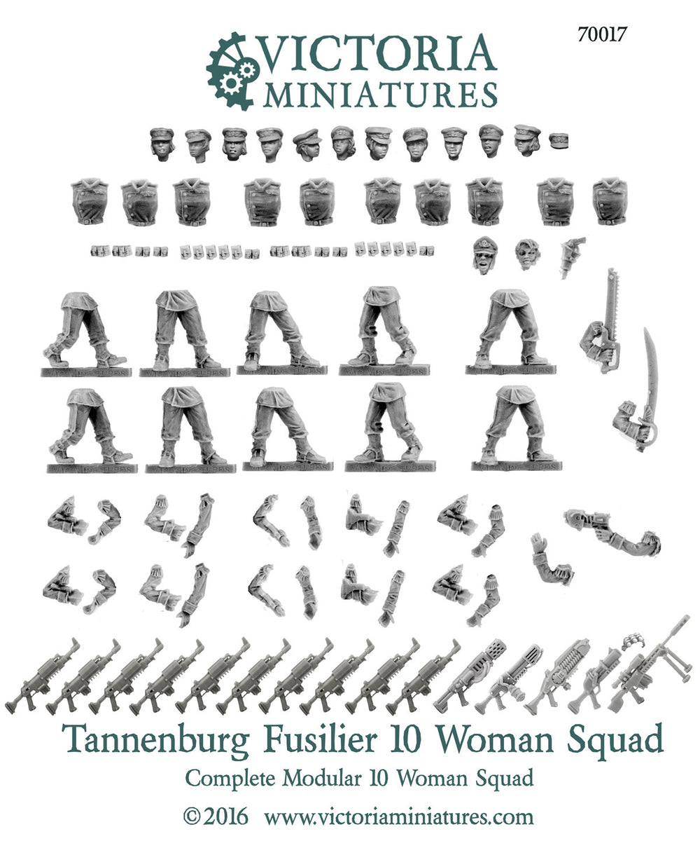 Tannenburg Fusiliers 10 Woman Squad.
