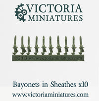 Bayonets in Sheathes (resin) x 10