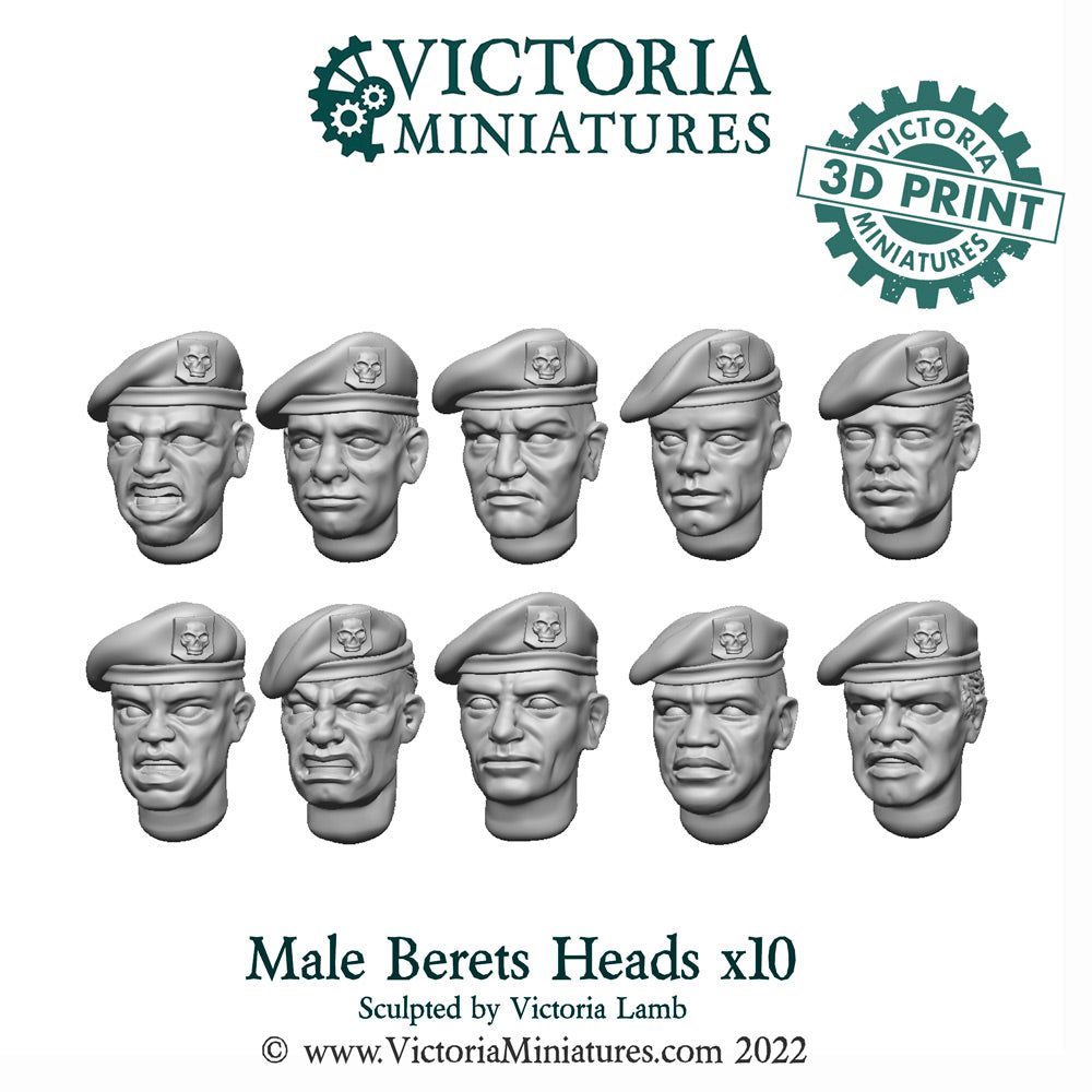 Beret Heads Male x10